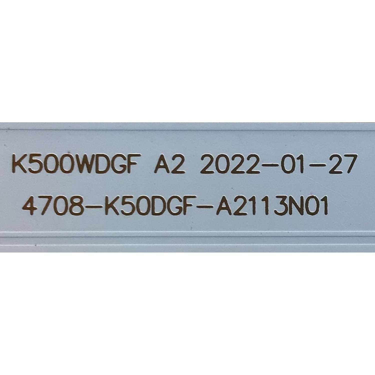 KIT DE LEDS ORIGINAL PARA TV JVC 4 PIEZAS / NUMERO DE PARTE 4708-K50DGF-A2113N01 / K500WDGF A2 / YSDL4700RA0 / 10681-A0 / 110409-500G1004 / 228329 / JF-220919 / PANEL K500WDGF / DISPLAY CV500U5-T01 / MODELO SI50URF / PG50SKA / 100012585 50" - Imagen 4